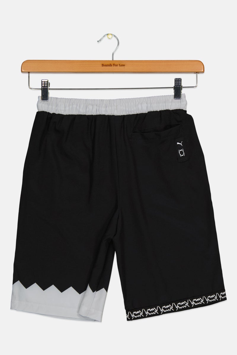 PUMA Kids Boy Sportswear Fit Training Shorts, Black - Image 3