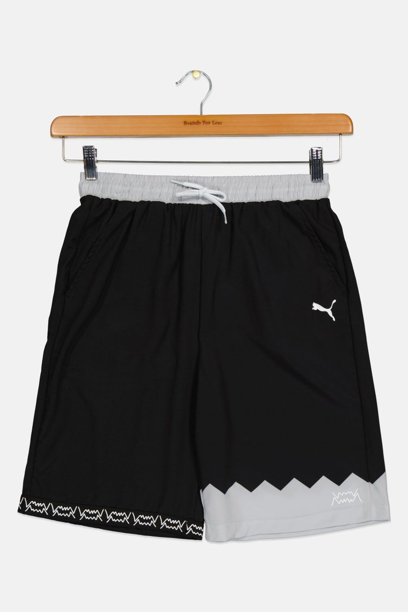 PUMA Kids Boy Sportswear Fit Training Shorts, Black - Image 2