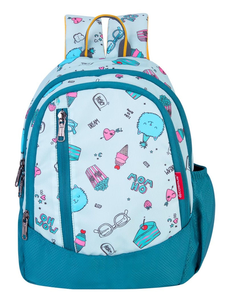 COSMUS TINY TOTS DREAM Printed School Bag T.GREEN 15L - 14 inches Kids Backpack ideal for Boys and Girls of Age Group 2-5 yrs | Students Casual Daypacks - Image 2