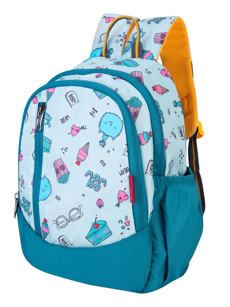 COSMUS TINY TOTS DREAM Printed School Bag T.GREEN 15L - 14 inches Kids Backpack ideal for Boys and Girls of Age Group 2-5 yrs | Students Casual Daypacks - Image 3