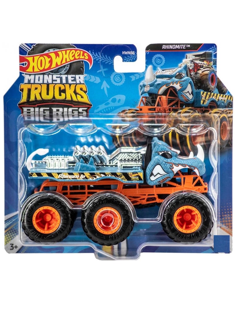 Hot Wheels Hot Wheels Monster Trucks Big Rigs Scale 1:64 - 1 Piece Only, Assorted, Style May Vary  - Image 1