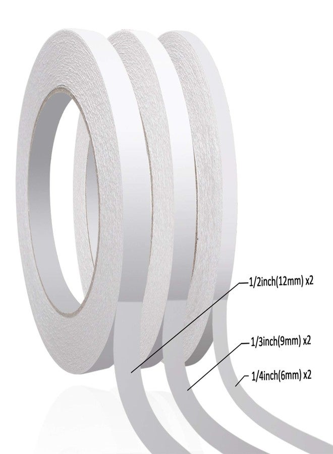 Aniann 236 Yards Double Sided Tape for Crafts, 6 Rolls Two Sided Tapes for Arts, Scrapbooking, Card Making, Gift Wrapping, DIY, Office & Home Supplies (1/4", 1/3", 1/2") - Image 4