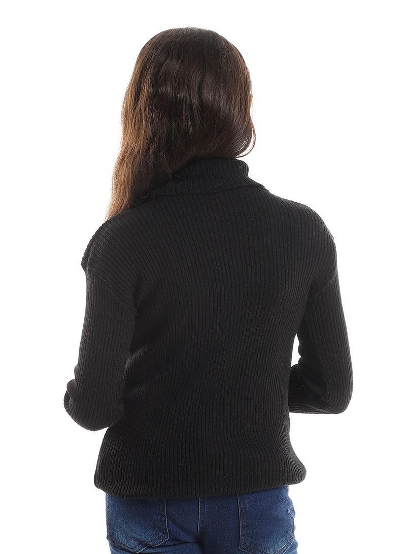 سيزار هاي كول صوف بناتي برقبة عالية - Image 4