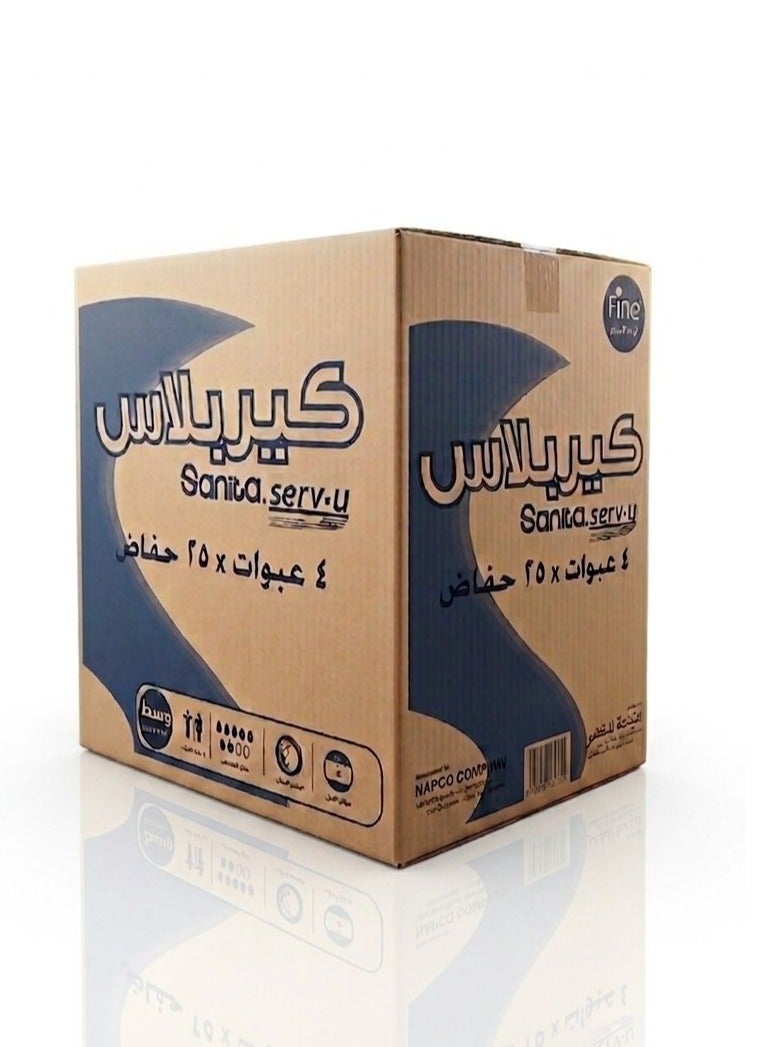 كير بلس كرتون حفاضات سانيتا كير بلس للبالغين - مقاس وسط (M) - يحتوي على 4 عبوات (إجمالي 100 حفاض). - Image 4