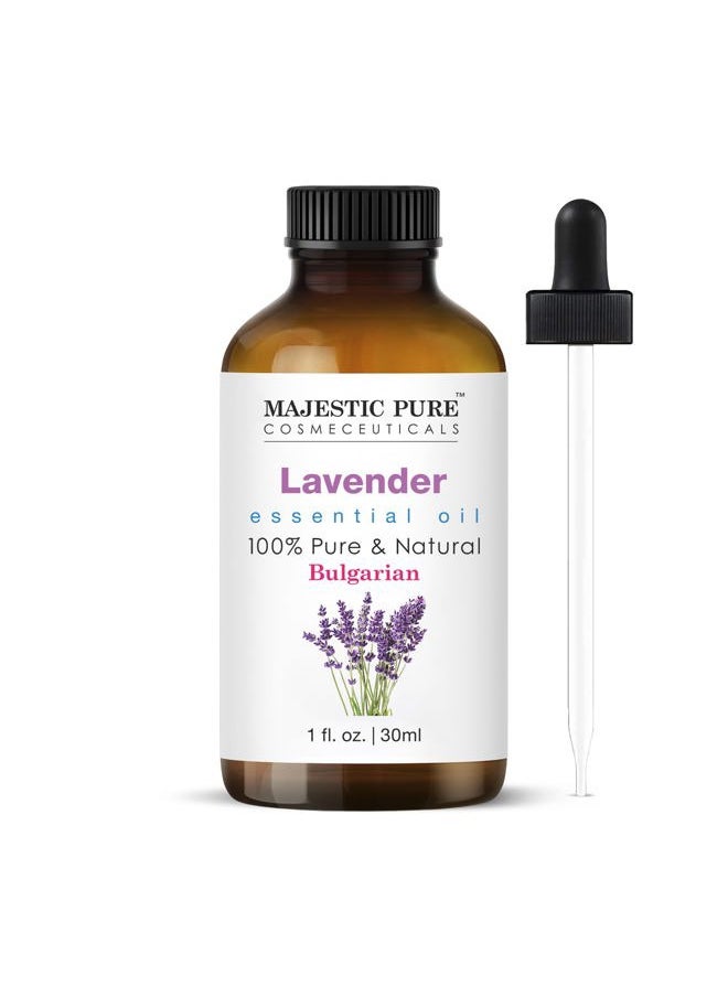 Majestic Pure MAJESTIC PURE Lavender Essential Oil | 100% Pure and Natural | Premium Grade Essential Oils for Hair Care, Home Diffusers, Skin, Aromatherapy, Massage and Humidifiers | 1 Fl Oz  - Image 1