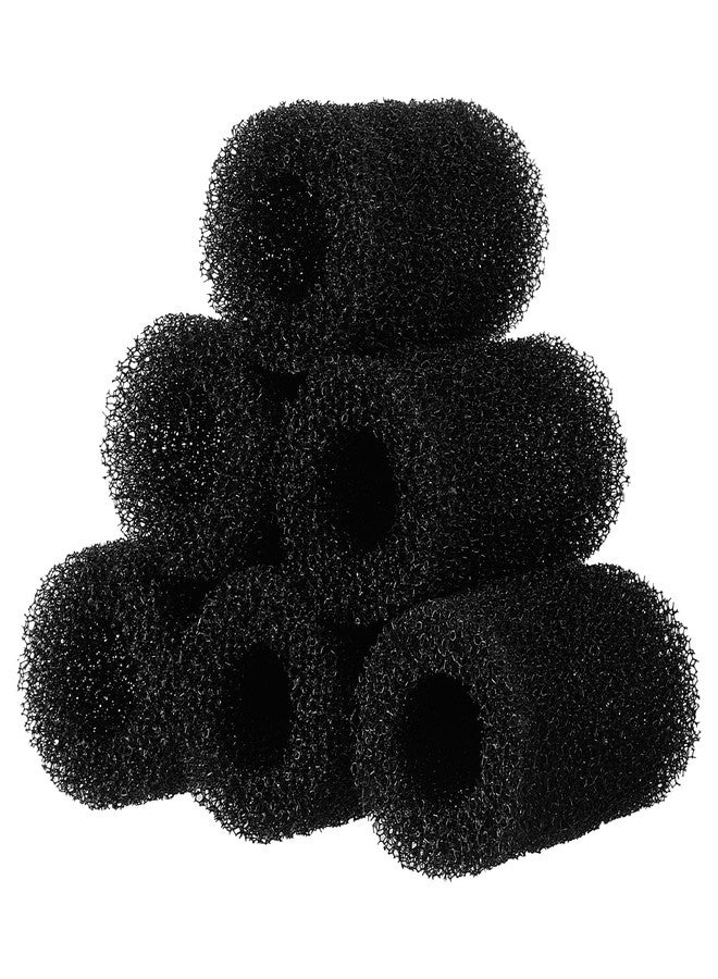 Xyembu 6 Pcs Aquarium Filter Sponge, Pre-Filter Sponge Foam Replacement Filtration Kit, Round Black Foam-Filter, Aquarium Pre Filter-Foam Rolls, Replacement Foam Cover - Image 1