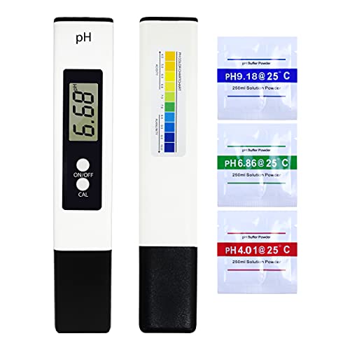 Shapure Digital PH Meter & TDS&EC Meter Combo, 0.01 PH High Accuracy PH Meter with 0-14 pH range & +/- 2% Accuracy 3 in 1 TDS EC Meter for Household Drinking Water, Aquarium, Swimming Pools (White) - Image 4