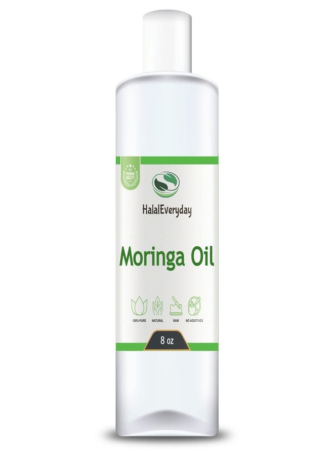 Moringa Oil - 100% Pure Natural Unrefined Virgin Organic | Cosmetic & Food Grade | For Skin, Body, Hair & Face (8 oz.)