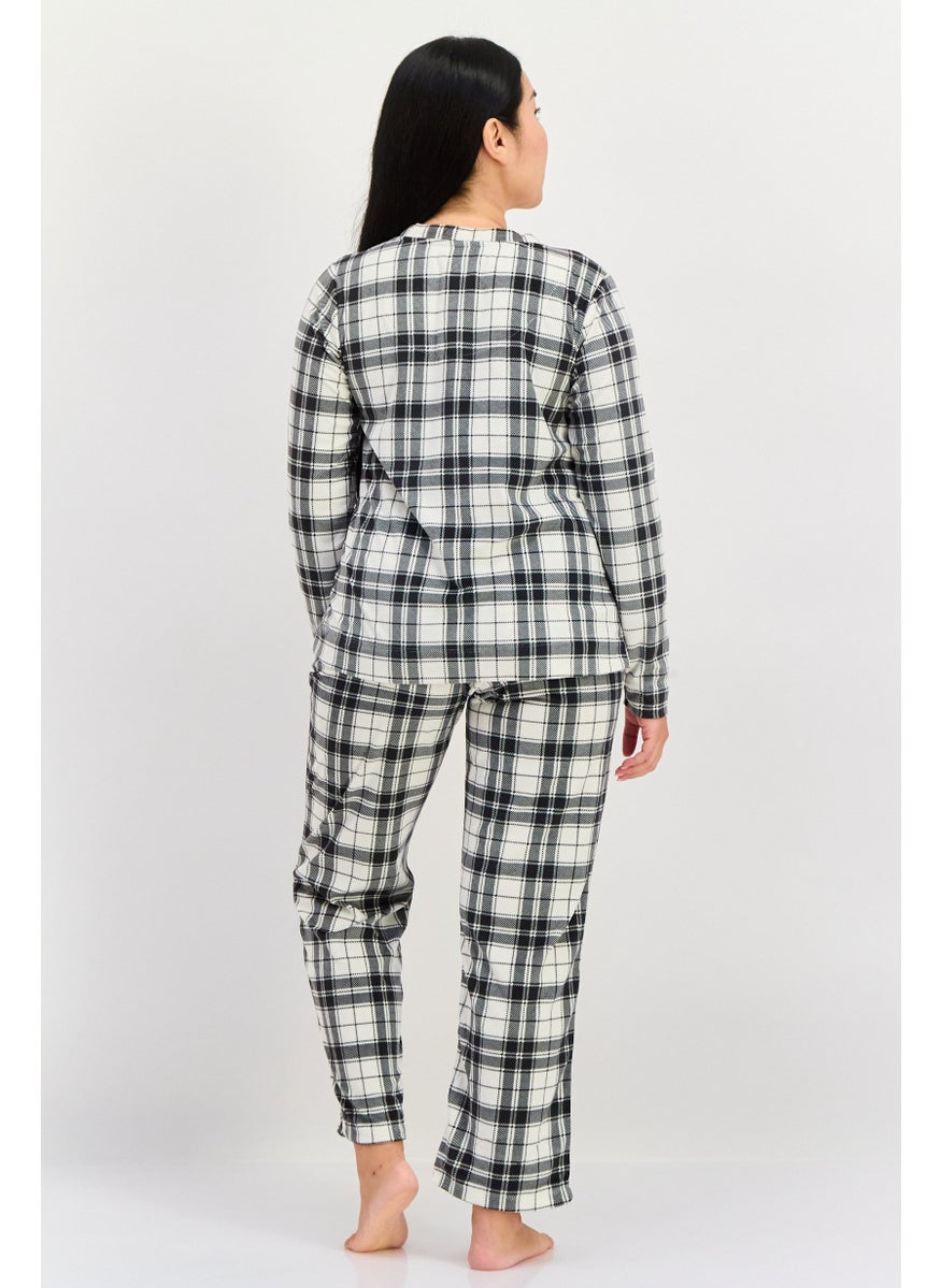 Women 2 Piece Checkered Top And Bottom Pajama, Black - pzsku/Z083E1DBE9CEF00AE35EAZ/45/_/1740495345/6c119504-1ae7-42aa-be6c-25496ce4b155