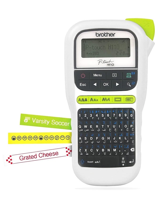 brother PT-H110 P-Touch Portable Label Maker Handheld Labelling Machine white - Image 1