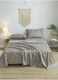 LUNA Home 4 Pieces Bedsheet Set, Cherry Blossom.  - Image 1