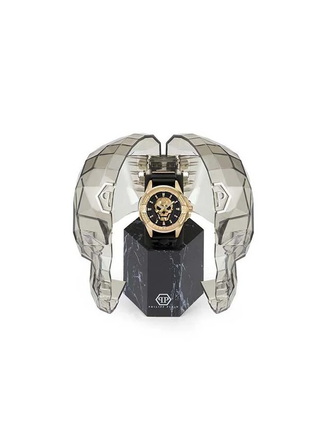 PHILIPP PLEIN The $Kull Silicone Strap Analog Wrist Watch PWAAA0221 - 44mm - Black
