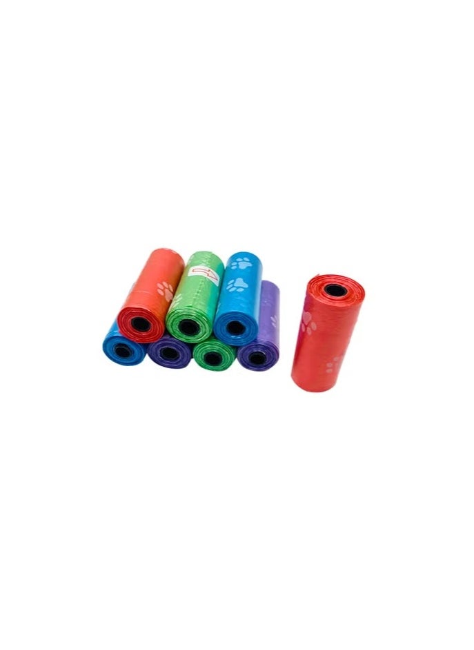 Generic Pack Of 8 Disposable Diaper Bag Refill Rolls Safe And Odour Control - Multicolour  - Image 1