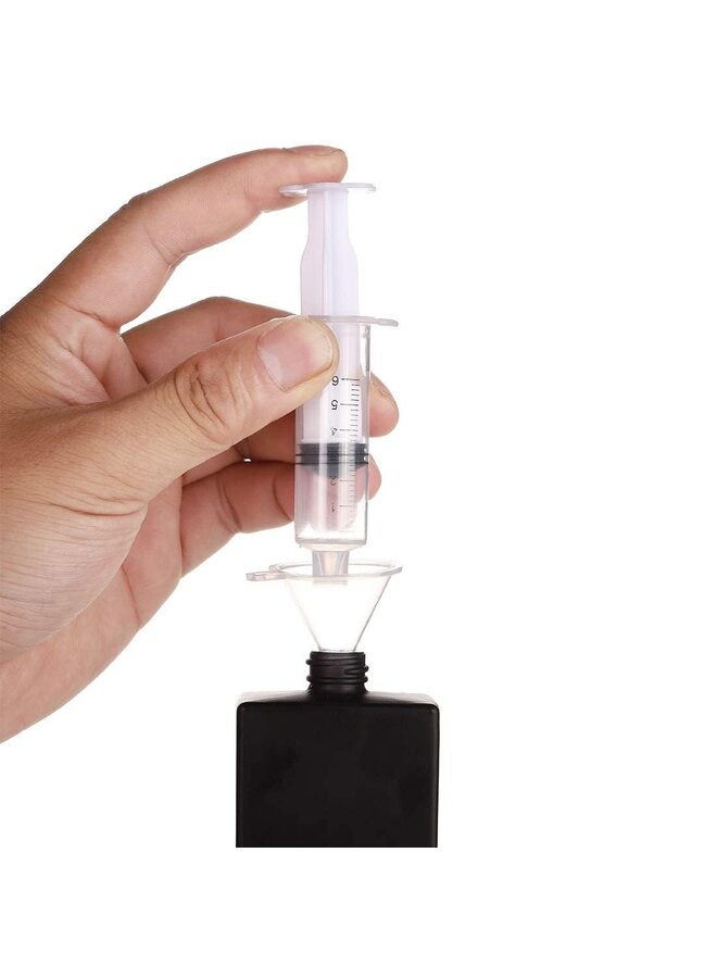 Clear Refillable Perfume Bottle, Portable Square Empty Glass Perfume Atomizer Bottle with Spray Applicator - Image 4