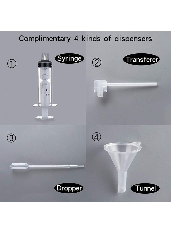 Clear Refillable Perfume Bottle, Portable Square Empty Glass Perfume Atomizer Bottle with Spray Applicator - Image 5