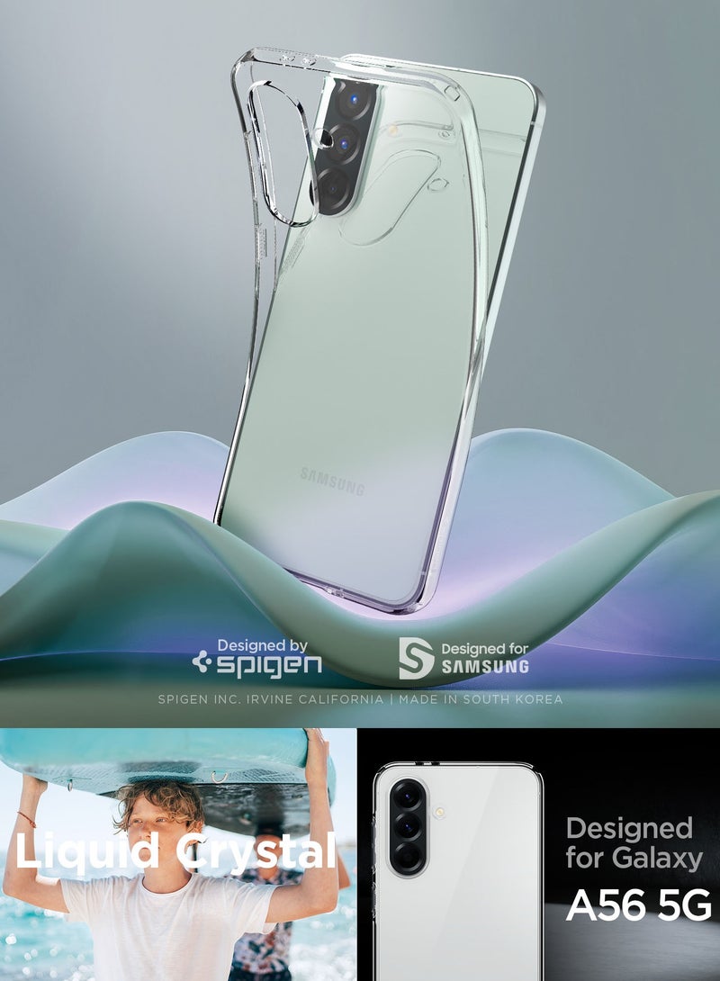 Spigen Liquid Crystal Samsung Galaxy A56 5G Case Cover (2025) - Crystal Clear  - Image 2