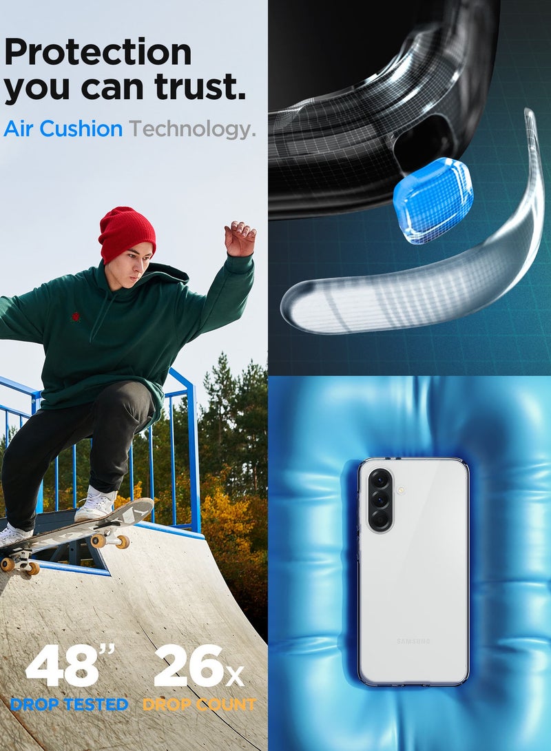 Spigen Liquid Crystal Samsung Galaxy A56 5G Case Cover (2025) - Crystal Clear  - Image 4