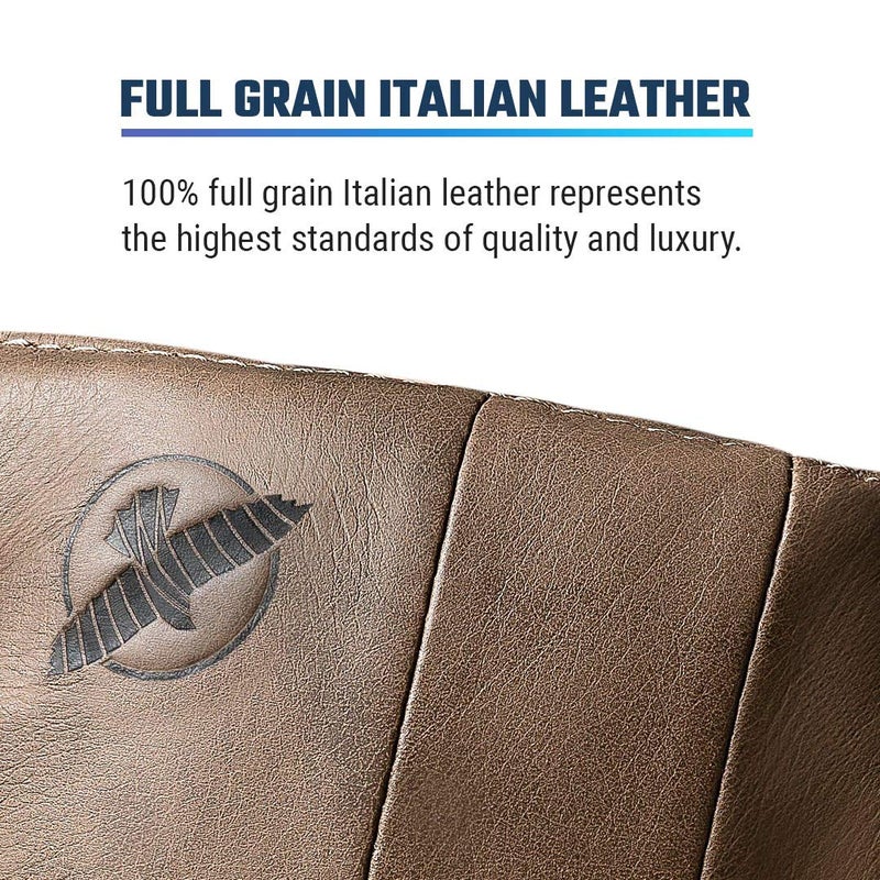 Hayabusa T3 LX Leather 4oz MMA Fight Gloves for Men & Women - Brown, Medium - Image 2