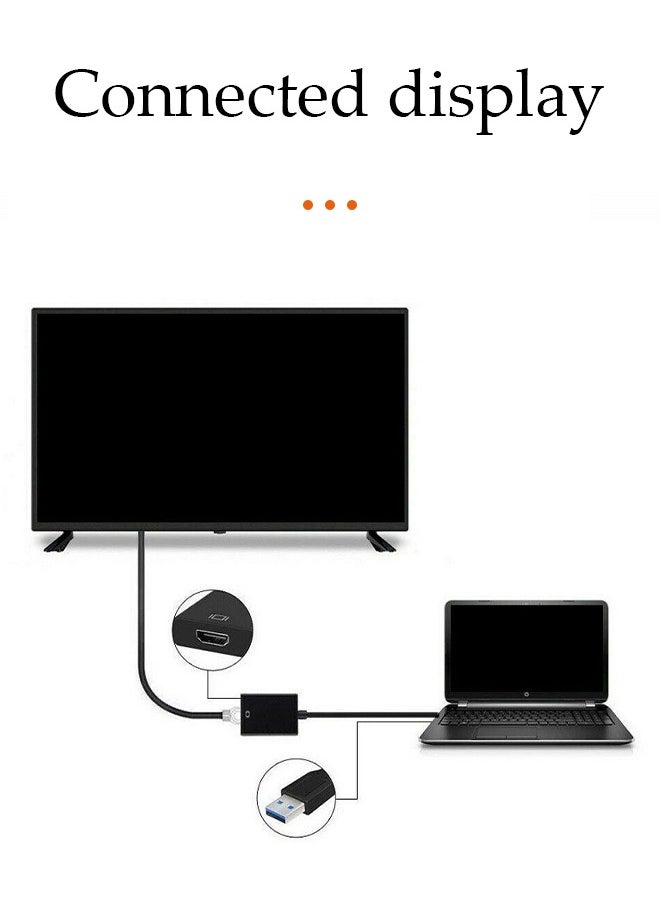 Generic USB to HDMI Adapter, USB 3.0 to HDMI 1080P Video Audio Converter Connect PC, Laptop to Monitor  - Image 5
