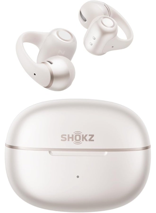OpenDots 2 Open Ear Headphones - Premium Dolby Audio, 40 hrs Playtime, Bluetooth 6.1, IP57, White