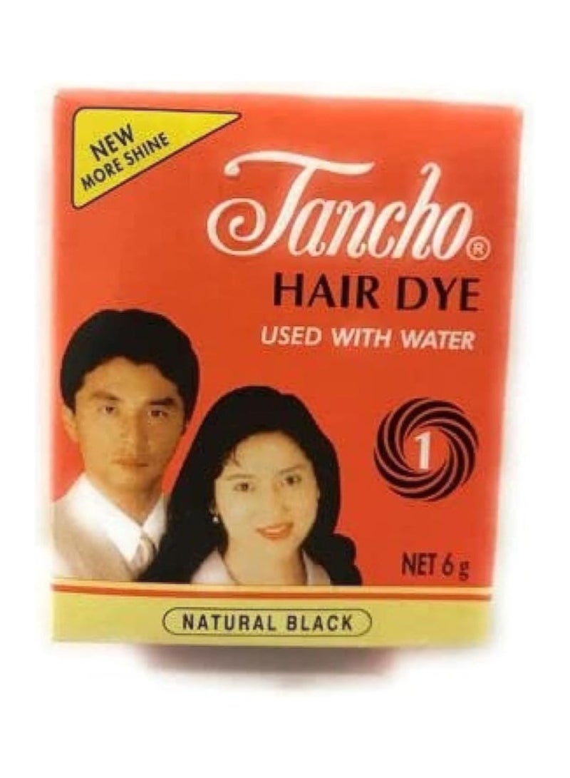 تانشو صبغة شعر أسود طبيعي 6 غرام