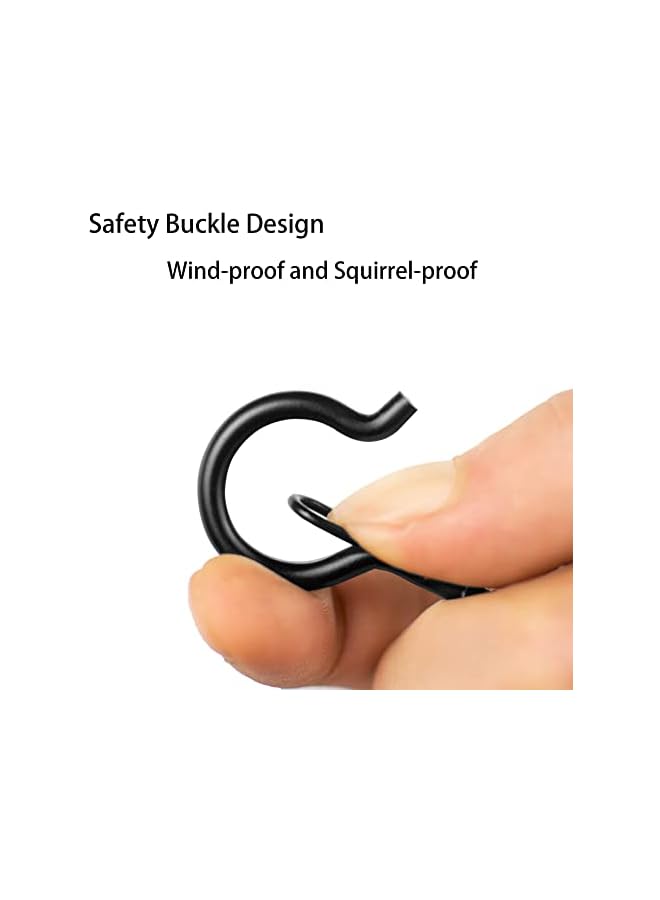 promass 40 PCS Q-Hanger - Screw Christmas Light Hooks for Outdoor String Lights - Cup Eye Hooks with Safety Buckle, Easy Release. - Image 4