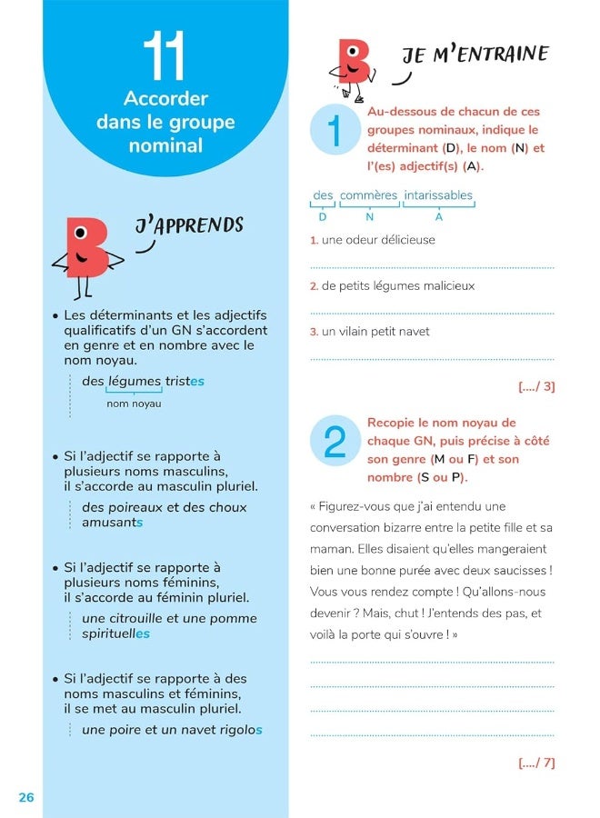 Bescherelle - Mon cahier d'entraînement en Françai: orthographe, grammaire, conjugaison & vocabulaire - Image 3