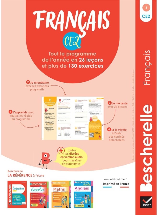 Bescherelle - Mon cahier d'entraînement en Françai: orthographe, grammaire, conjugaison & vocabulaire - Image 2