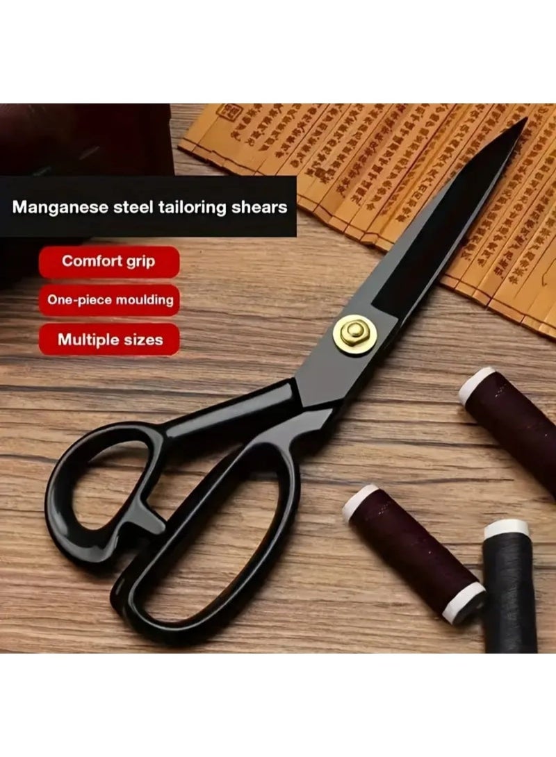 LDQ 1 Pcs Professional Tailor Scissors With Manganese Steel, High Carbon Cutting Shears For Fabric, Ergonomic Handles, Idea for Garment and Office Use, Sewing Supplies Accessories, Tailoring Supplies, Durable Handle - Image 5