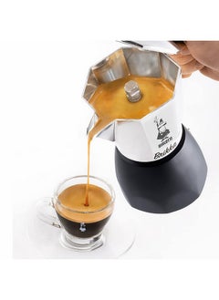 BIALeTTI Bialetti - New Brikka, Moka Pot, the Only Stovetop Coffee Maker Capable of Producing a Crema-Rich Espresso, 4 Cups (5,7 Oz), Aluminum and Black  - Image 3