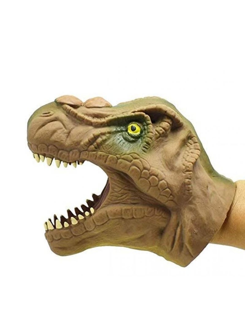 Alissa Dinosaur Hand Puppet Soft Tyrannosaurus Role Play Toy for Kids Children Play  - Image 3
