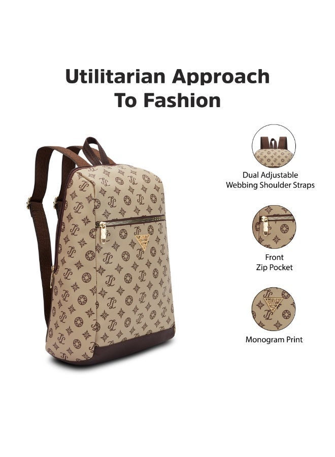 Lavie Signature Women's St.Louis Backpack (Taupe) - Image 4