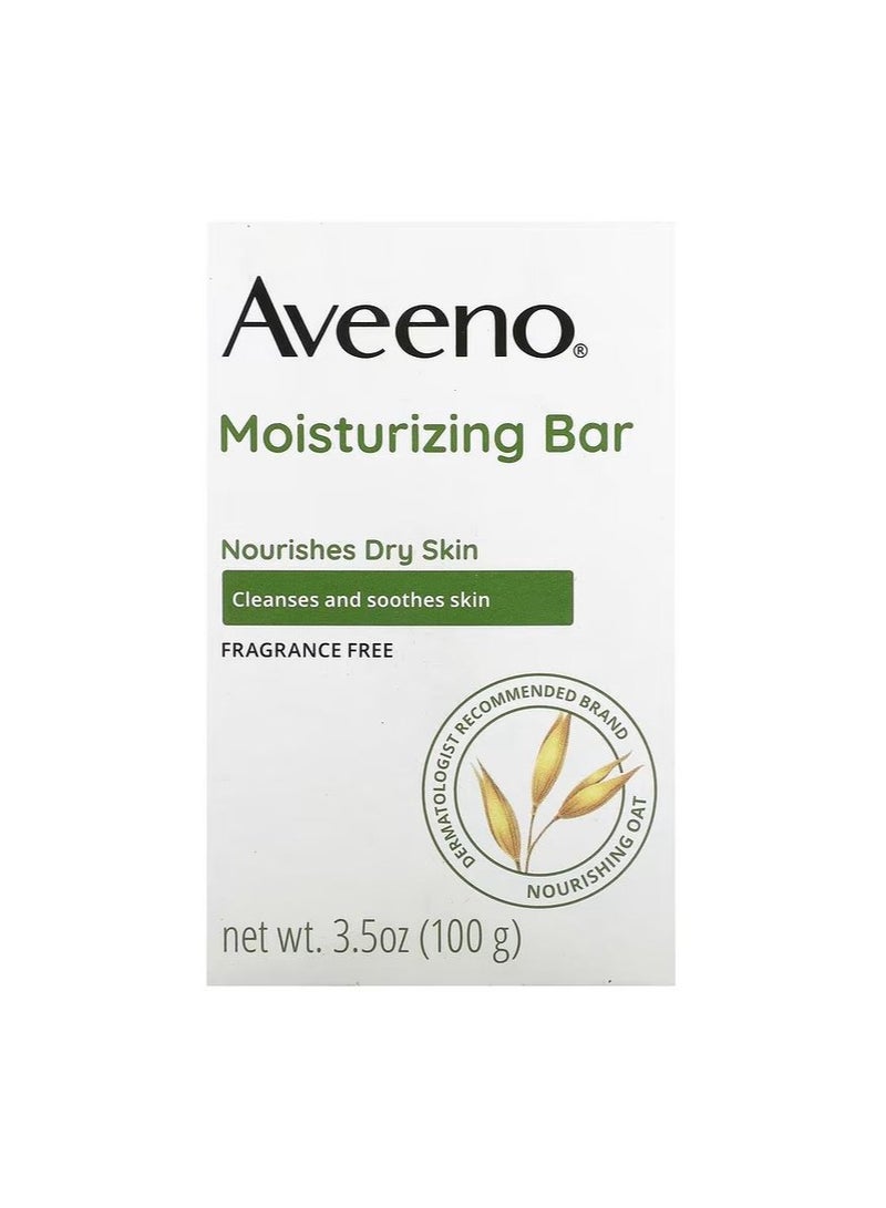 Aveeno Moisturizing Bar, Fragrance Free, 3.5 oz - Image 1