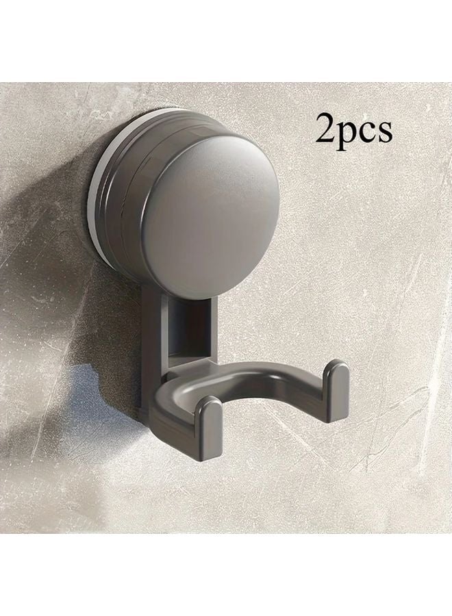 خطافات شفاطة رمادية ثقيلة التحمل تركيب بدون تلف لاصق قوي - Image 1