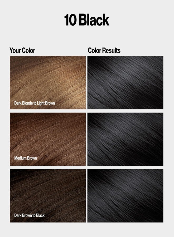 Revlon ColorSilk with Bond Repair Complex, Black Permanent Hair Color, 100% Gray Coverage, Ammonia Free Hair Dye, Vegan Keratin, 10 Black (Pack of 3) - Image 2