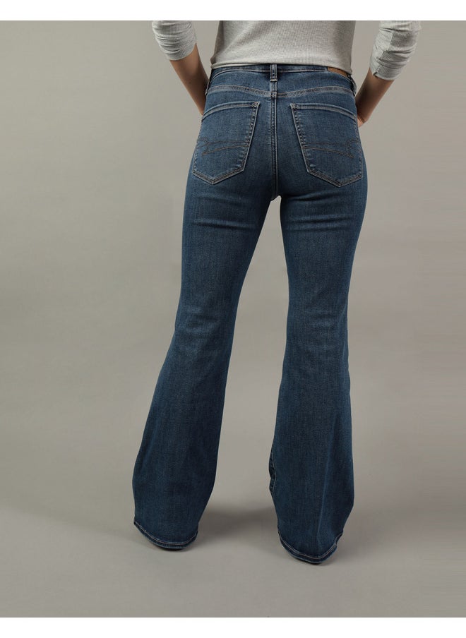 American Eagle - AE Next Level Super High-Waisted Flare Jean - Image 1