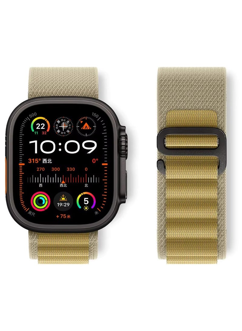 Generic - Alpine Loop Band for Apple Watch Ultra 1/2 49mm 46mm 45mm 44mm 42mm, Nylon Woven Sport Strap Compatible with iwatch Series 10 9 8 7 6 5 4 3 2 1 SE - Image 1