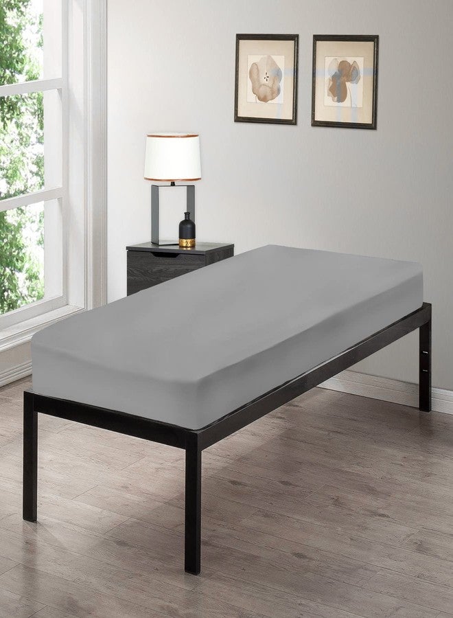 Gilbins Cot Size 30" x 75" Fitted Sheet, Made of Cotton, Perfect for Camp Bunk Beds/RVs/Guest Beds - Image 2