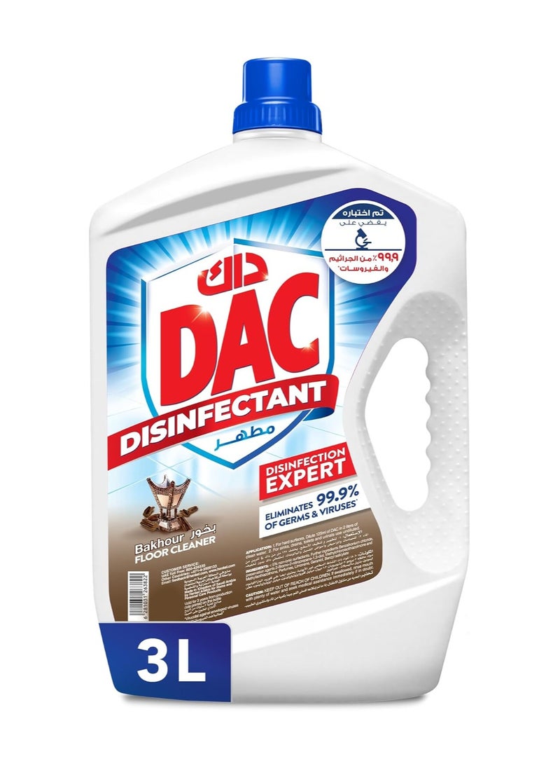 Dac DAC Disinfectant Bakhour Liquid Cleaners, 3L  - Image 1