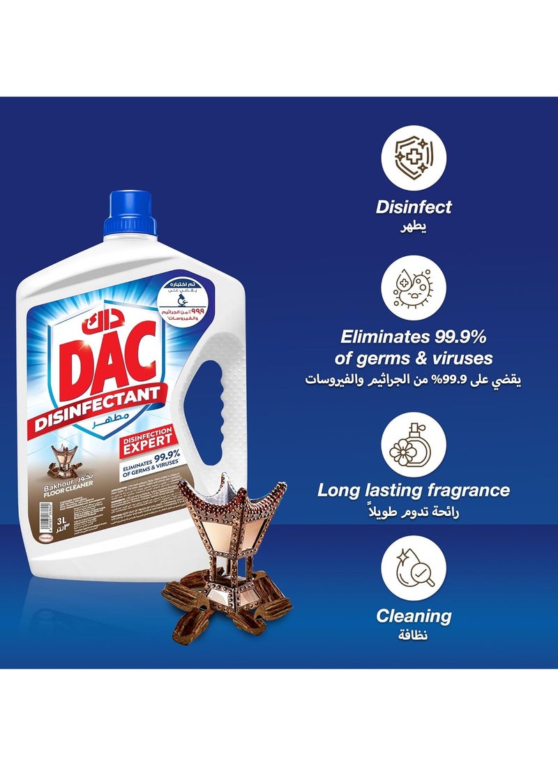 Dac DAC Disinfectant Bakhour Liquid Cleaners, 3L  - Image 3