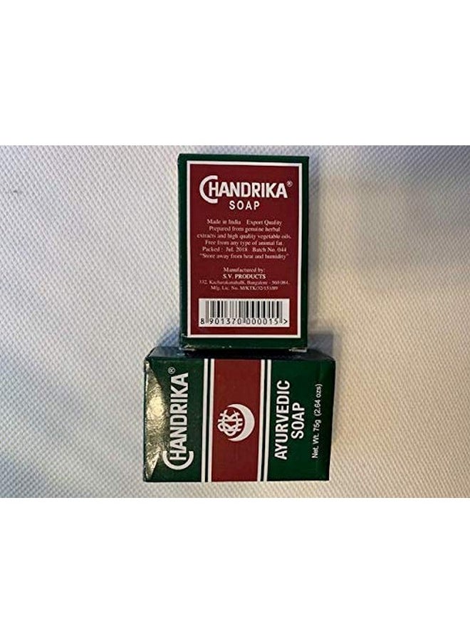 Chandrika Chandrika Bath And Body Ayurvedic Bar Soap Pack Of 10 Direct From Chandrika Authorized Importers And Distributors. Of Original Chandrika Line  - Image 3
