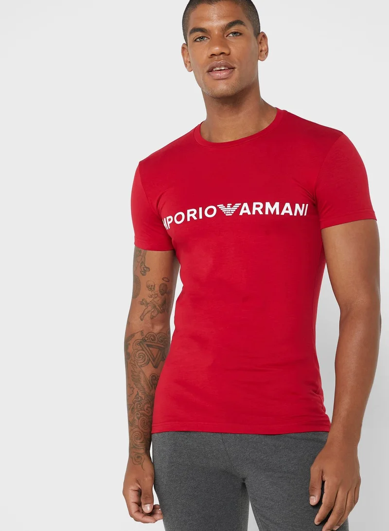 EMPORIO ARMANI Logo Crew Neck T-Shirt