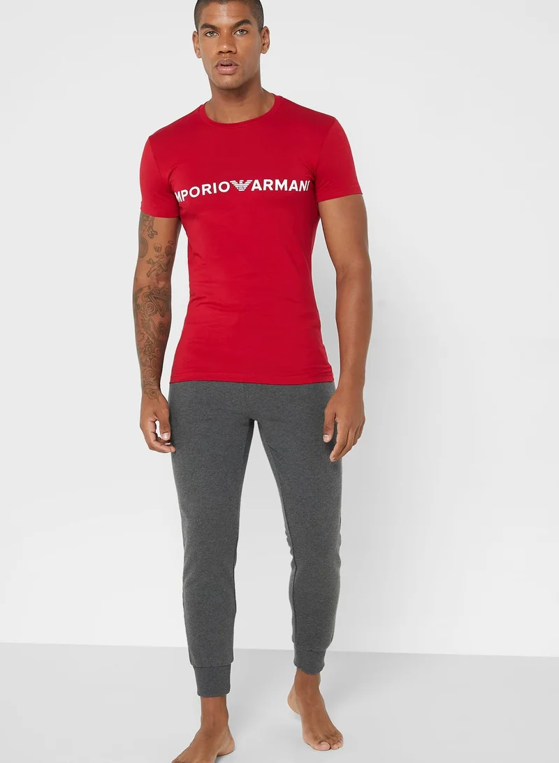 EMPORIO ARMANI Logo Crew Neck T-Shirt