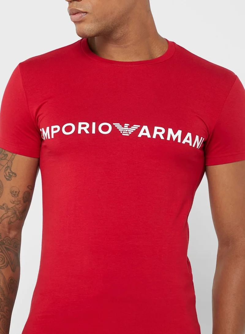 EMPORIO ARMANI Logo Crew Neck T-Shirt