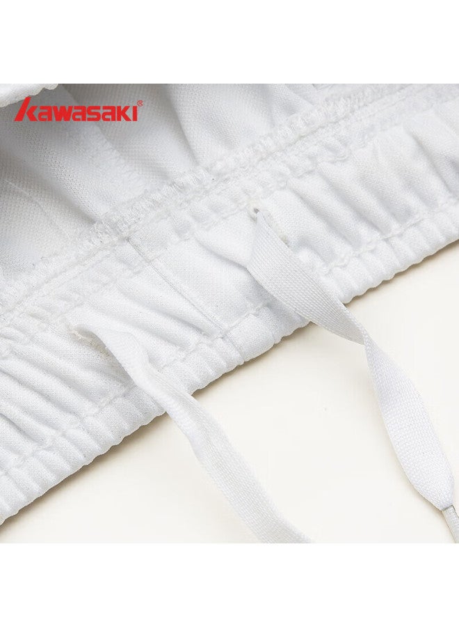 Kawasaki Badminton Shorts, Uni Style, Quick-dry, Lightweight, Sports Shorts Q3681, White, XL - Image 2