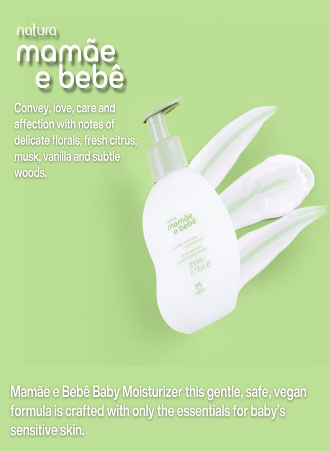 natura - Mamãe e Bebê Baby Fast Absorbing Moisturizer - 100% Vegan - Vegetable Oil & Cupuaçu Butter - 98.8% Natural Origin - All Skin Types - Cruelty Free - Baby Essentials - 6.7 fl oz (200ml) - Image 3