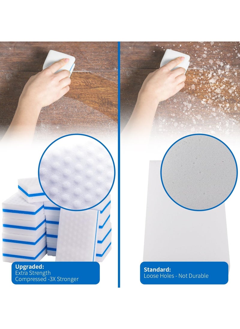 Generic - Magic Cleaning Eraser Sponge Pack - Extra Thick and Long Lasting - Premium 3X Density - Multi Surface Power Scrubber Foam Pads - Image 1