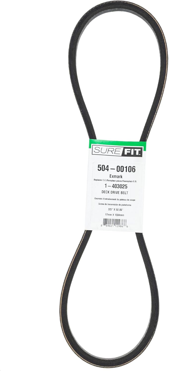 Surefit SureFit Deck Drive Belt Replacement For Exmark 1403025 32 36 48 Metro WalkBehind Lawn Mowers 23 X 5205  - Image 1