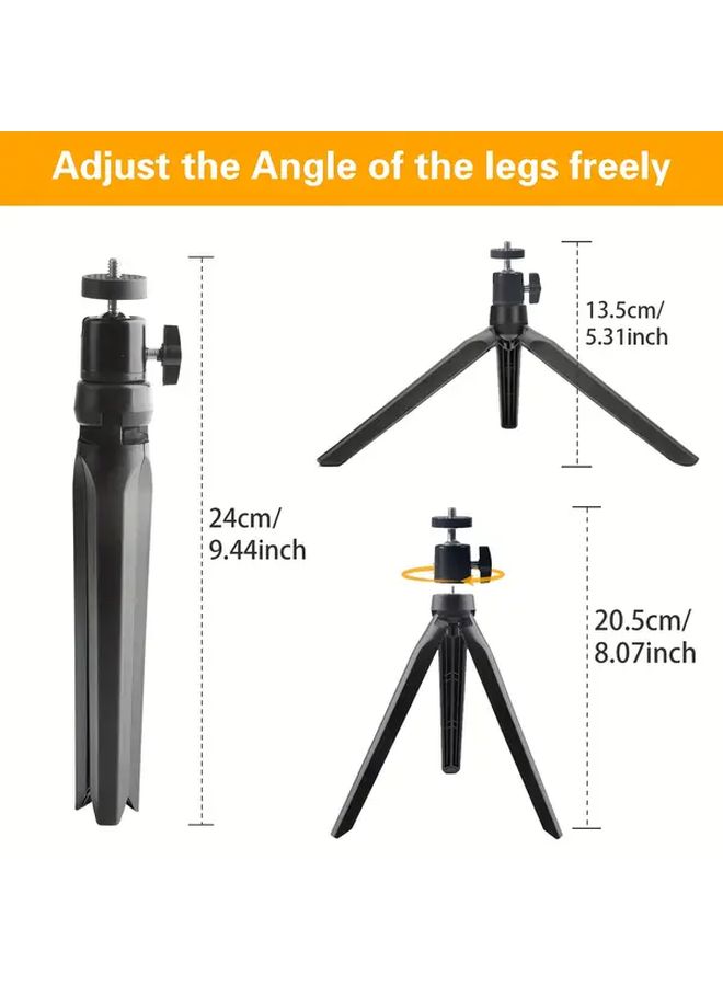 Black Adjustable Laser Level Tripod Stand Heavy Duty ABS Construction 1 4 5 8 Thread Mount - Image 2