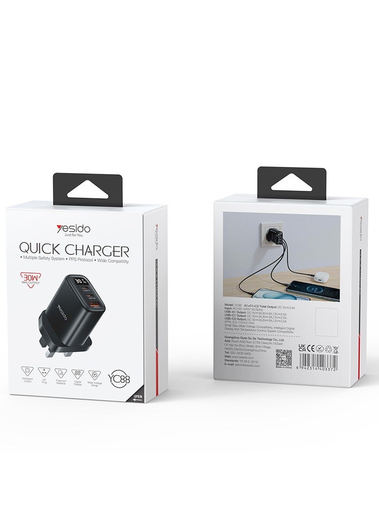 Mini PD20W Mobile Phone Charger Australian Standard Multifunctional Plug QC30 Fast Charging Adapter - Image 1